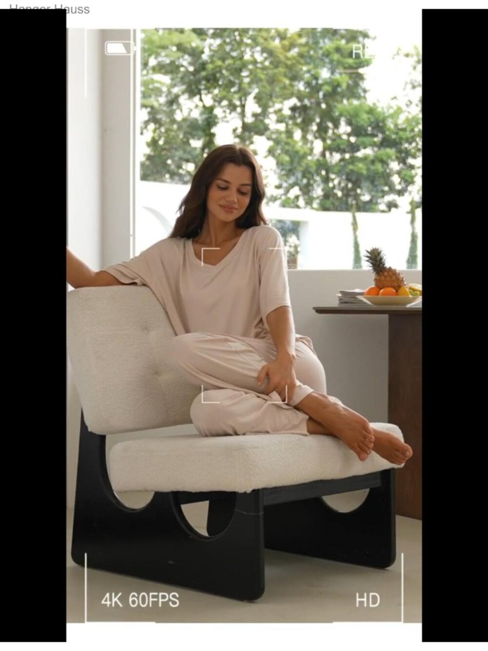 Women's Lounge Set 2 Piece Short Sleeve Wide Leg Pants Pajama Set - Picture 5 of 6
